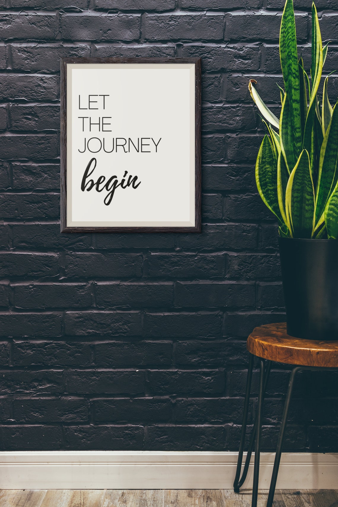 Let the Journey Begin Printable Wall Art Inspirational - Etsy