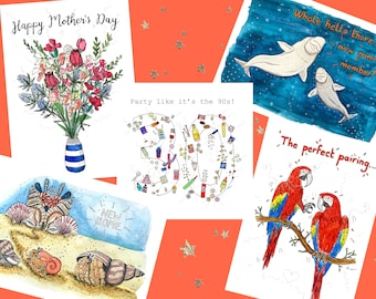 PACK OF ANY 5 Greetings Cards | Multipack | Card Bundle