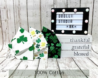 St. Patrick's Day Cotton Face Mask | Handmade,  Washable