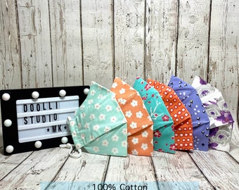 Floral Cotton Face Mask | Handmade, Breathable, Washable