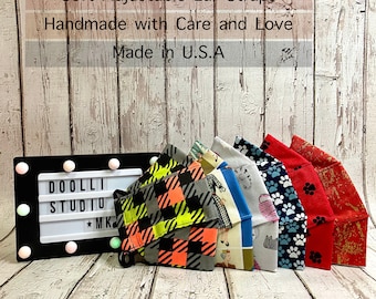 NEW! Dog Cat Vintage Collection | Face Mask for Kid and Adult | 100% Cotton 2 Layer 4 Layer Designs | Breathable, Washable | Handmade in USA