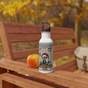 2 Corinthians 4:18 Inspirational Stainless Steel Water Bottle, Evangelism Drinkware, Christian Faith Gym Bottle, Perfect Gift for Believers