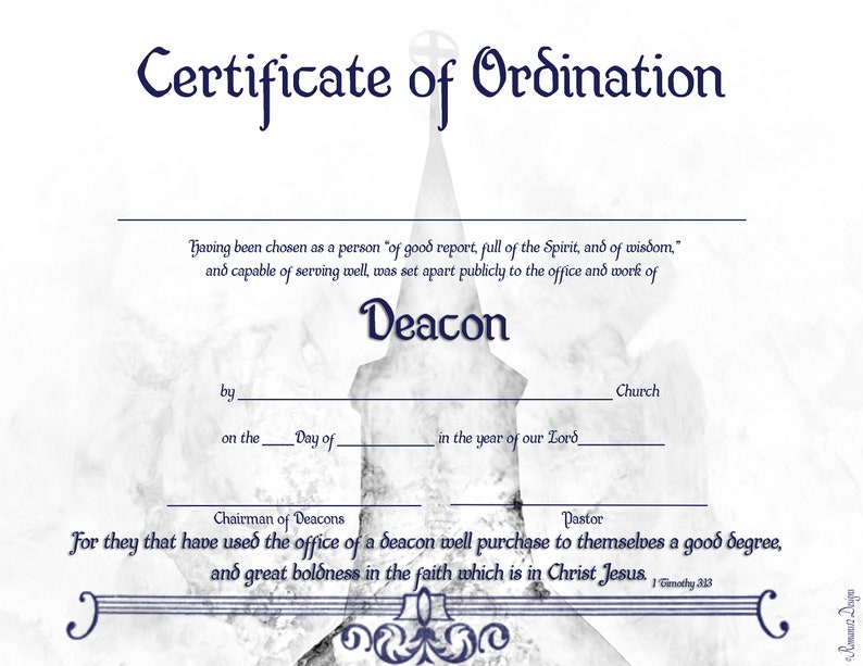 certificate-of-ordination-for-deacon