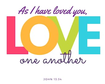As I Have Loved You John 13:34 SVG File, Digital Download, Cricut file, Christian SVG, Religious SVG, Inspirational, Faith, Craft, Crafting