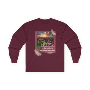 A Thousand Generations Long Sleeve Tee: Christian Scripture Shirt