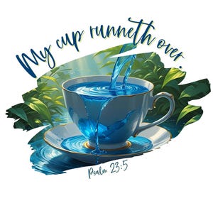 Psalm 23 SVG PNG: Christian Scripture Digital Download