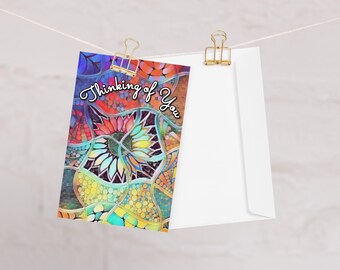 Greeting card / Thinking of You/ smile