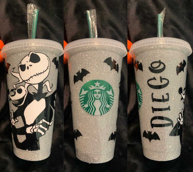 Nightmare before christmas Starbucks cup Etsy
