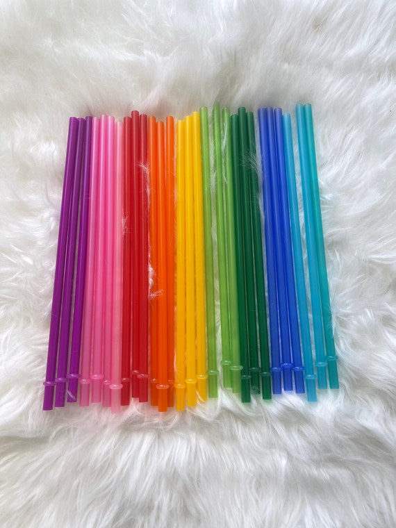 10.25'' Reusable Plastic Straws 