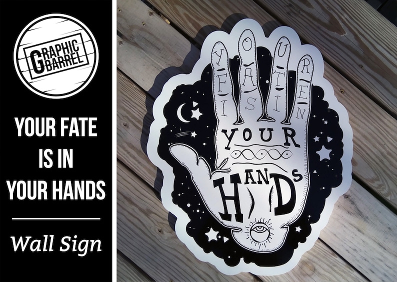 Your Fate Is In Your Hands Wall Art image 1