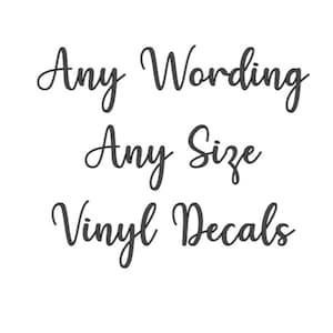 Personalised vinyl name label sticker, custom wording, colour and size, wedding, birthday, home organisation, bottle, flute, glass labels