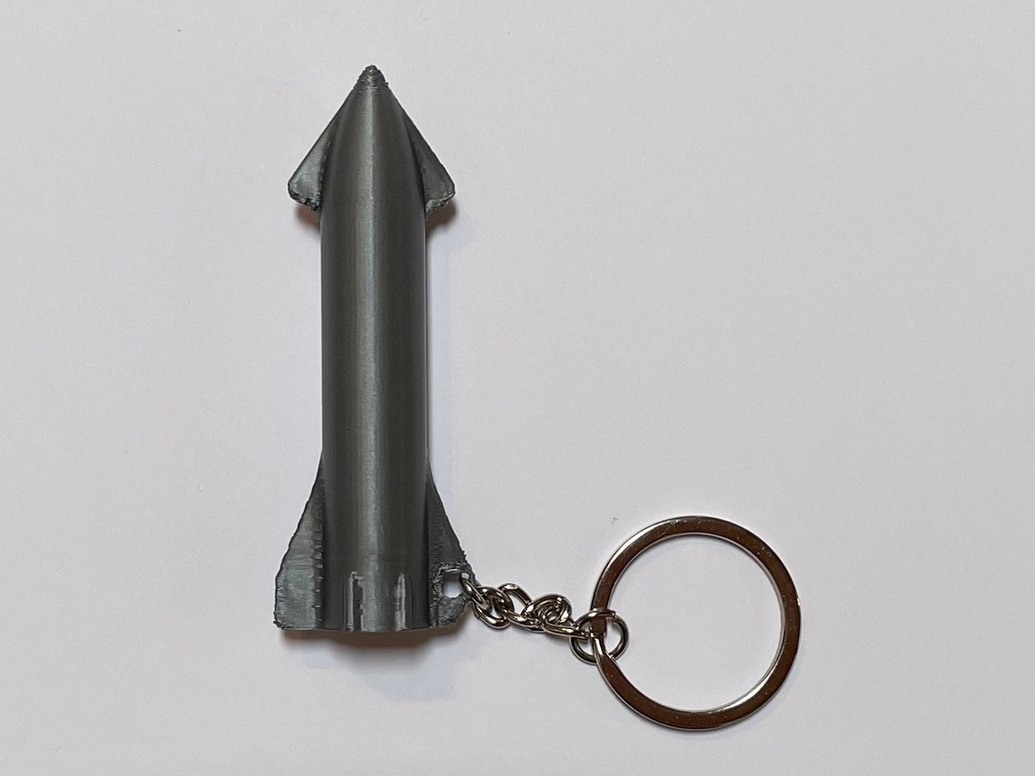 Spacex Keychain Starship Great Gift Etsy
