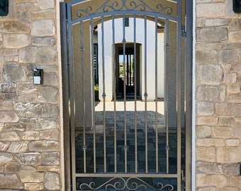 Simple wrought Iron gate for Door entry! Can be Custom with Posts!