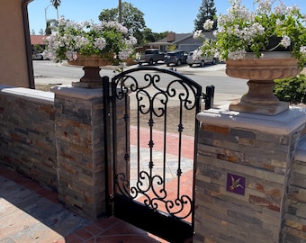 Decorative wrought iron Gate! 36” x 40” Custom Sizing and post also available if needed.