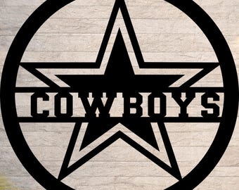 Dallas Cowboys SVG | Cowboys start | Metal sign | Western