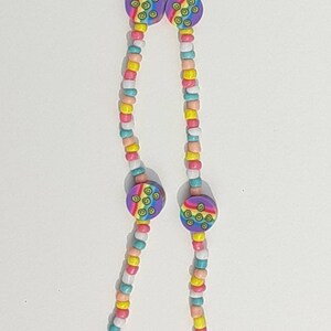Summer Vibes Phone Charm Chain - 90s Y2K Trendy Aesthetic TikTok Phone Chain, Beaded Phone Strap for Case, Handmade Bead Phone Charm Cute