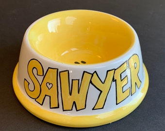 designer ceramic dog bowls