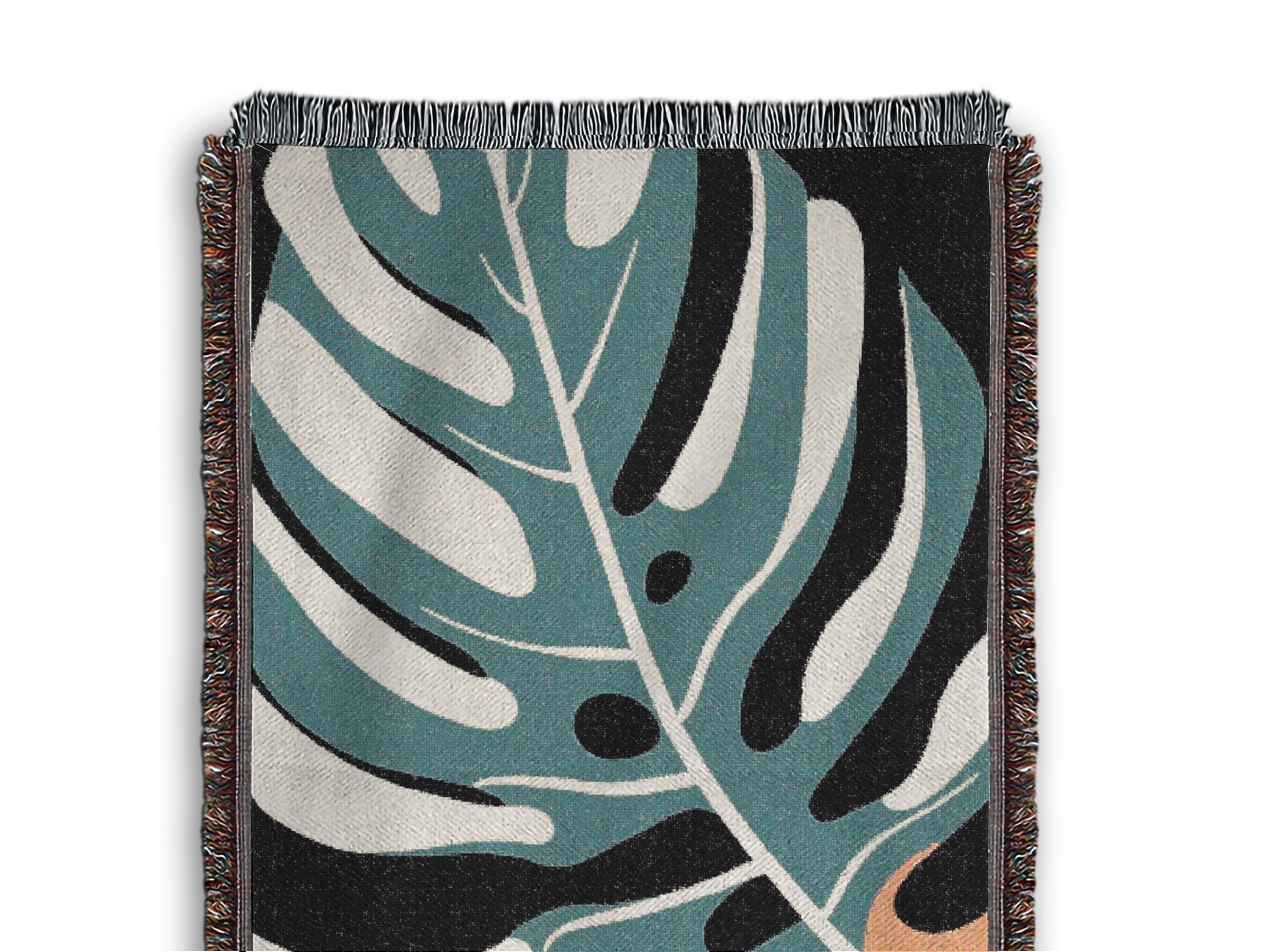 Monstera Print Gewebte Decke, Gemtliches Wohndekor, Einzigartige Decke,  Tagesdecke, Weicher Sofa berwurf, Weihnachtsgeschenk, Wandteppich - Etsy.de