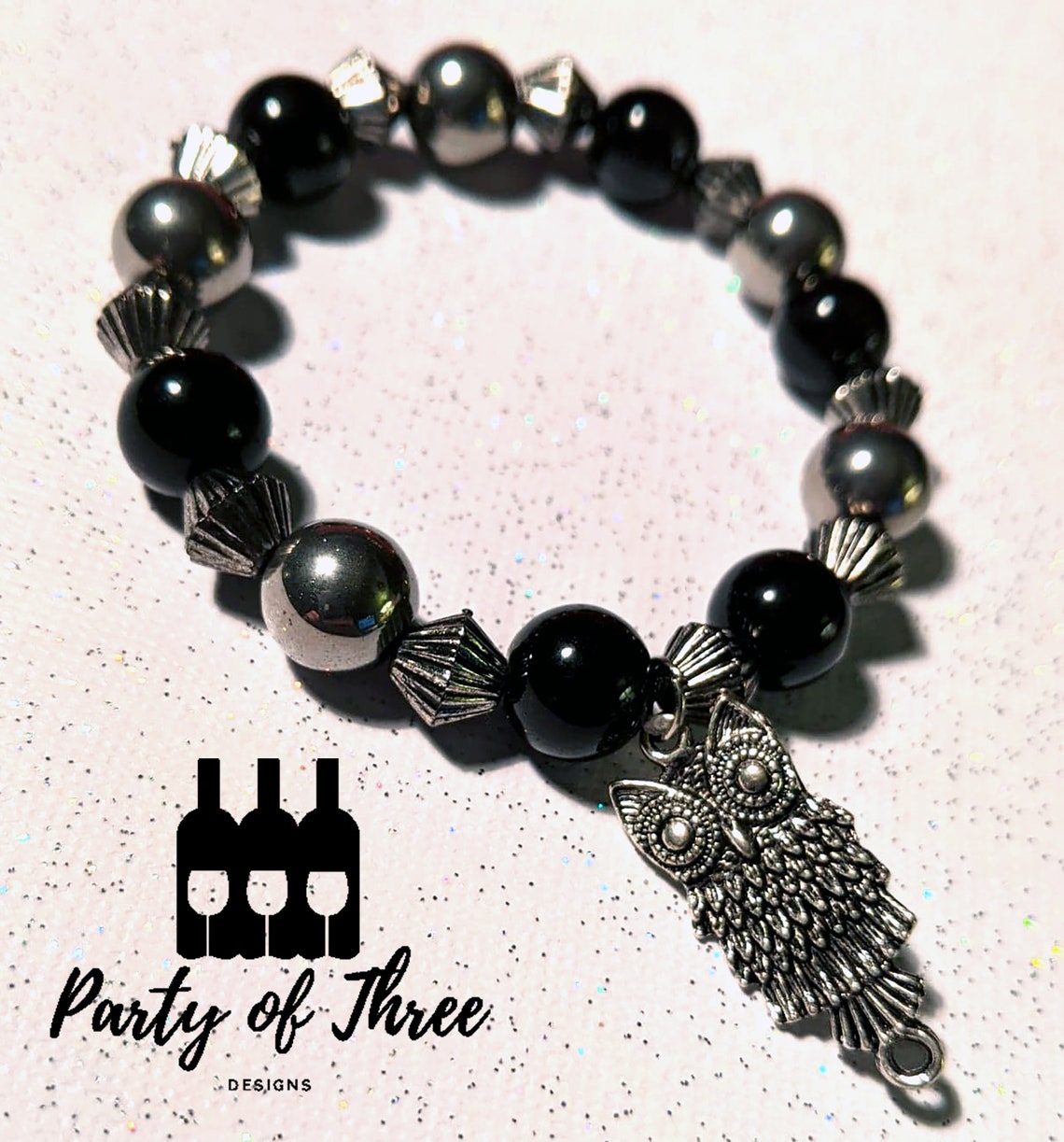 Beaded Bracelet With Charm Etsy