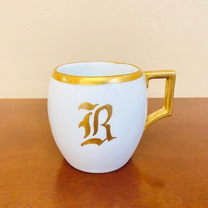 Antique Monogram Mug Cup