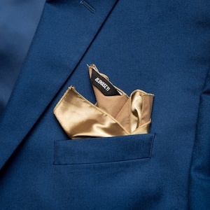 Mens Gifts Silk Pocket Square, 100% Silk handkerchief, gift for man, &quot;Desert Tan&quot;