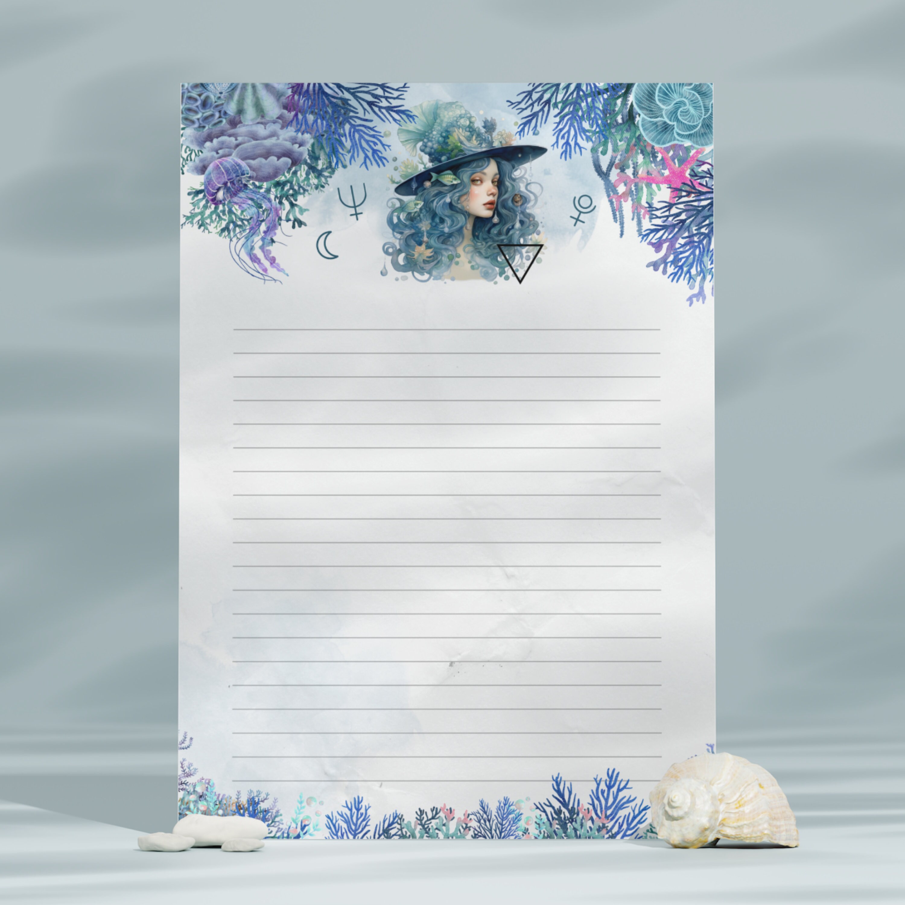 Elemental Witch Notepaper: Spellcraft Printable Notes (PDF) - Etsy