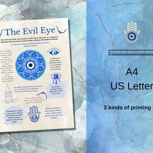 May include: The Evil Eye, also known as the Nazar Boncuk, is a mystical talisman that has been used in many cultures throughout history. The word "nazar" comes from Arabic and means "sight" or "look". The talisman is believed to protect against the evil eye, which is a curse believed to be caused by jealousy. The origins of the Nazar Boncuk are unclear, but it is believed to have originated in Turkey or the Mediterranean region. It is designed to resemble an eye, and it is believed that the bead can absorb negative energy or deflect it away from the wearer. Today, The Evil Eye is still a popular talisman, and it is often used in jewelry, home decor and clothing.