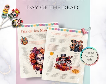Día de los Muertos Reference Pages: English Printable Altar Items (Digital Download)