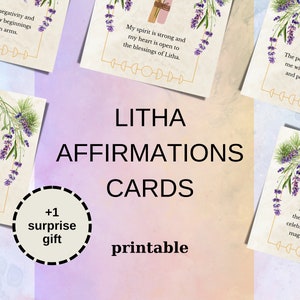 Afirmaciones rituales de Litha - Notas imprimibles del Sabbat - Páginas del Libro de las Sombras - Decoración wiccana - Altares del solsticio de verano - Wicca 101: Bebé bruja