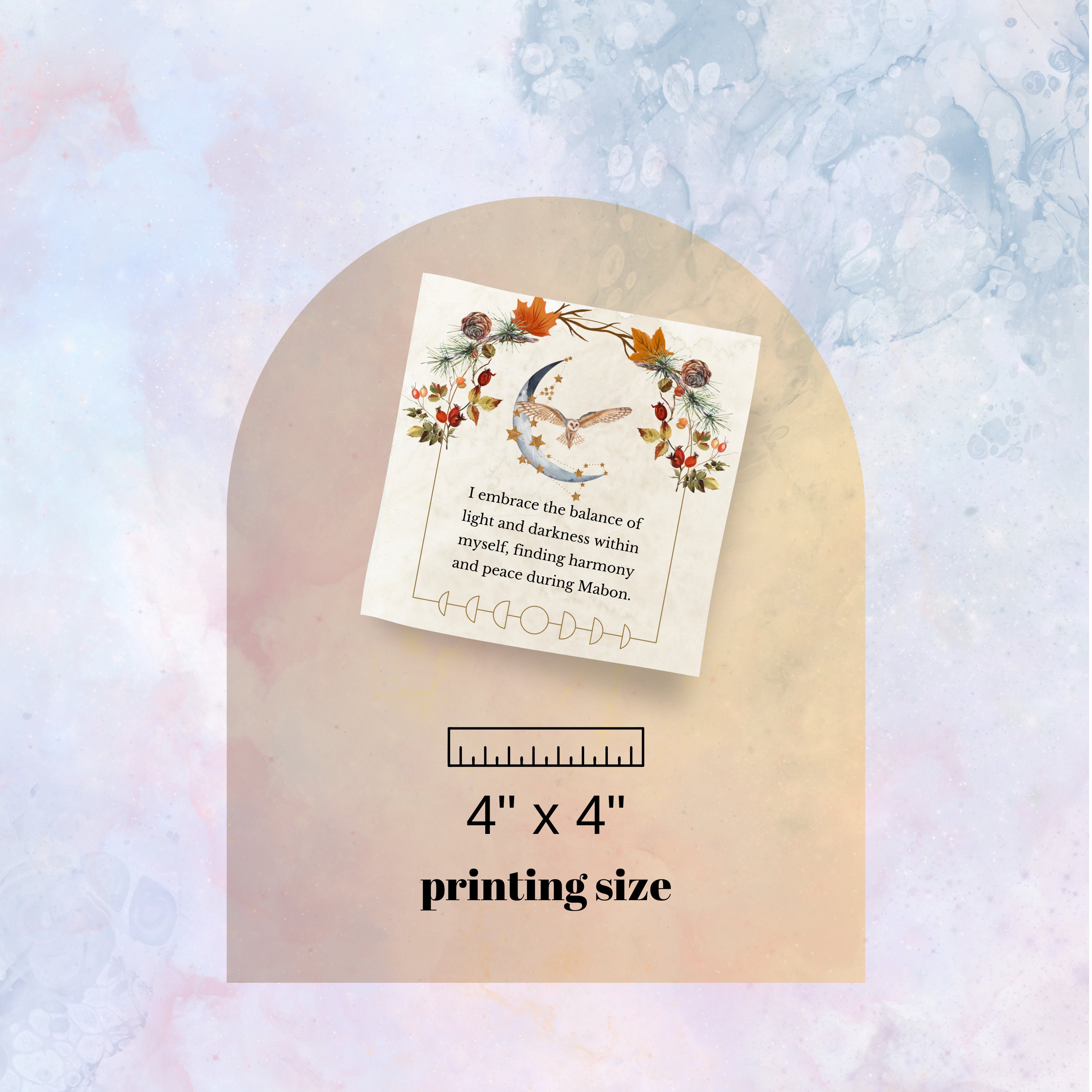 Mabon Ritual Affirmations Printable Sabbat Notes Book of Shadows Pages ...