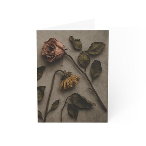 Elegante wenskaarten met bloemendecor voor alle gelegenheden, romantische notities, condoleancekaarten, bedankkaarten, verjaardagswensen