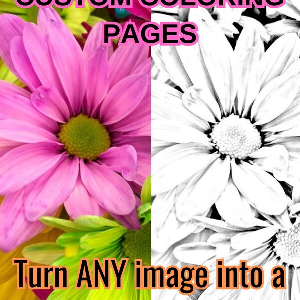 Turn Photo Into Coloring Page - Etsy