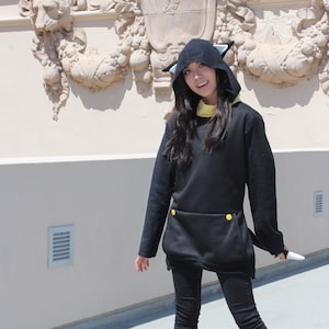 Morgana Cat Hoodie: Persona 5 Inspired Cotton Pullover
