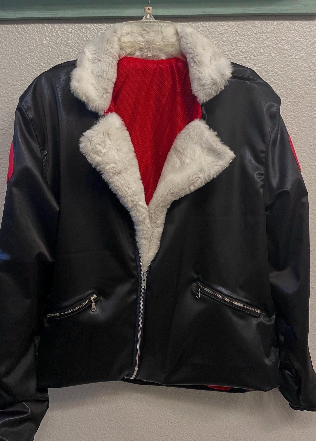 sonic the hedgehog　leather jacket Black Sonic Shadow The Hedgehog Cosplay Costume Jacket