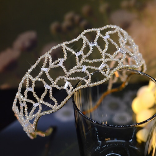 turquoise wedding headpiece