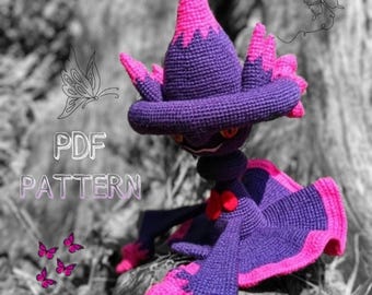 Purple Ghost Häkelanleitung: Mismagius Plüschtier (PDF-Häkelanleitung)