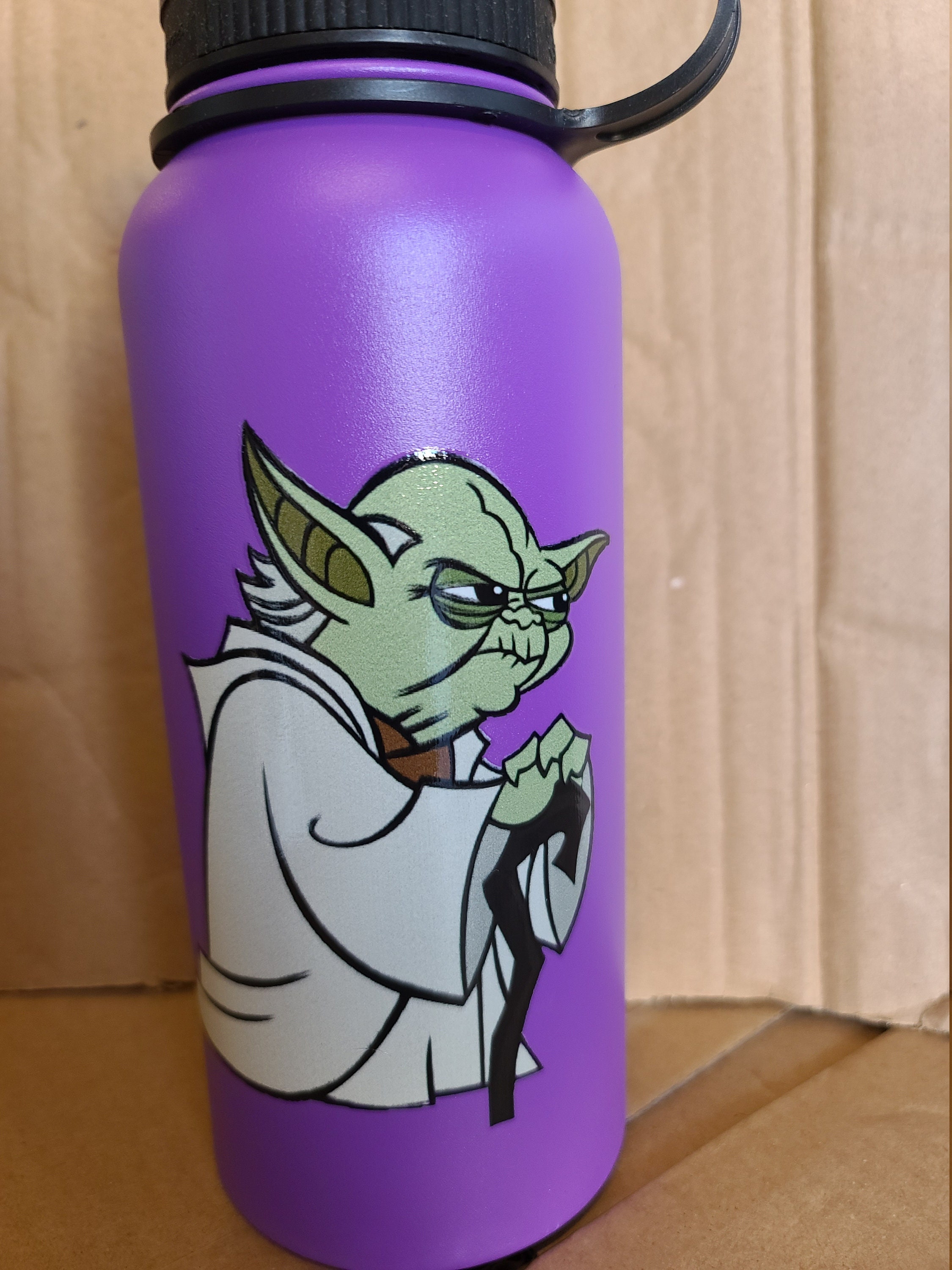 32oz 808 HIDR8 UV Imprimé Yoda Character Water Bottle Etsy