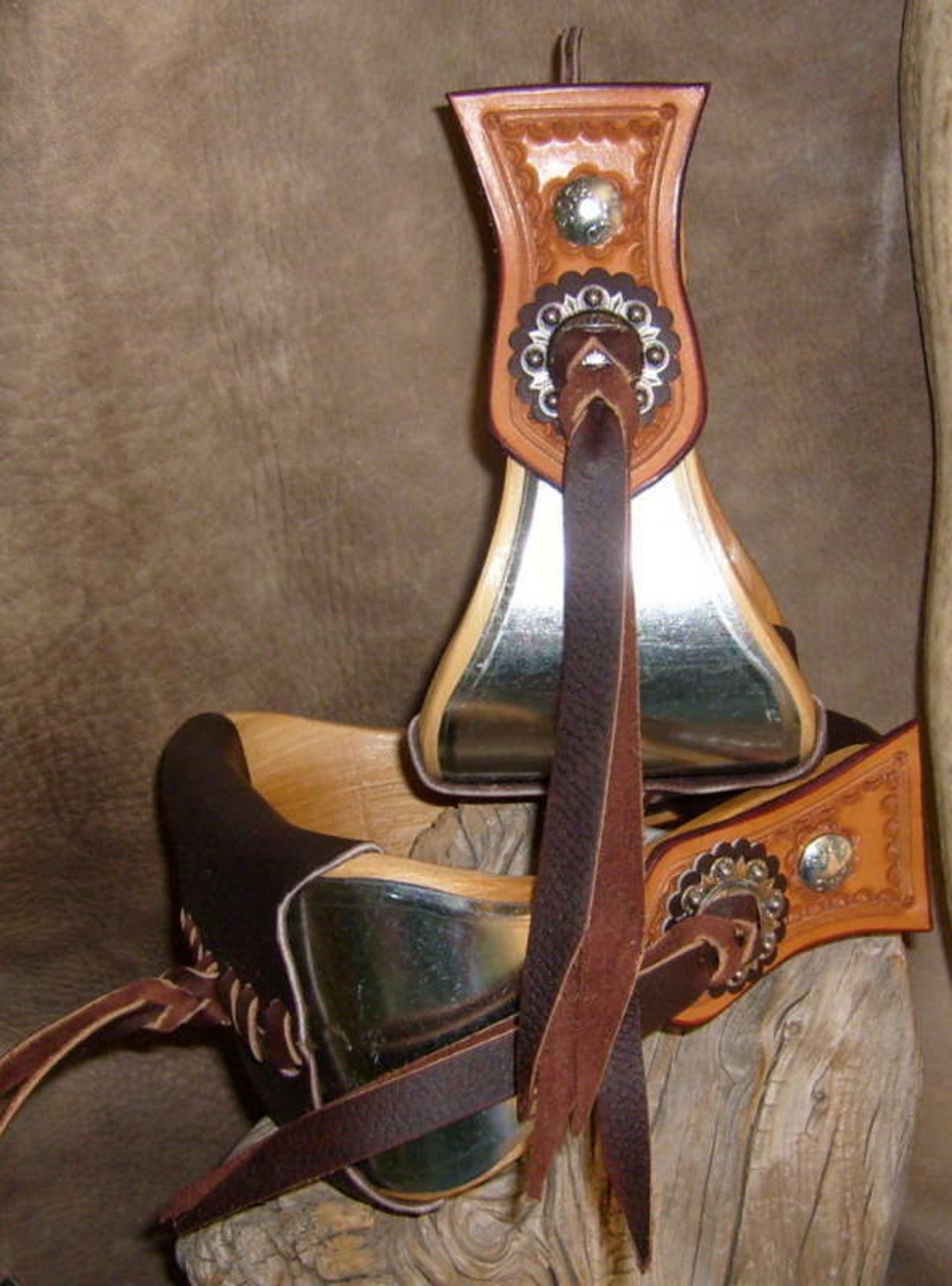 New US Made Wide Bell Stirrups 4 or 5 Wide Metal Etsy