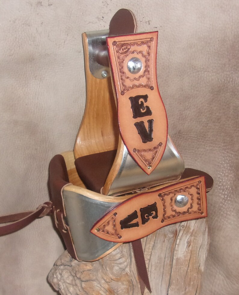 Custom Personalized Saddle Stirrups Any 23 Initials or Your Etsy