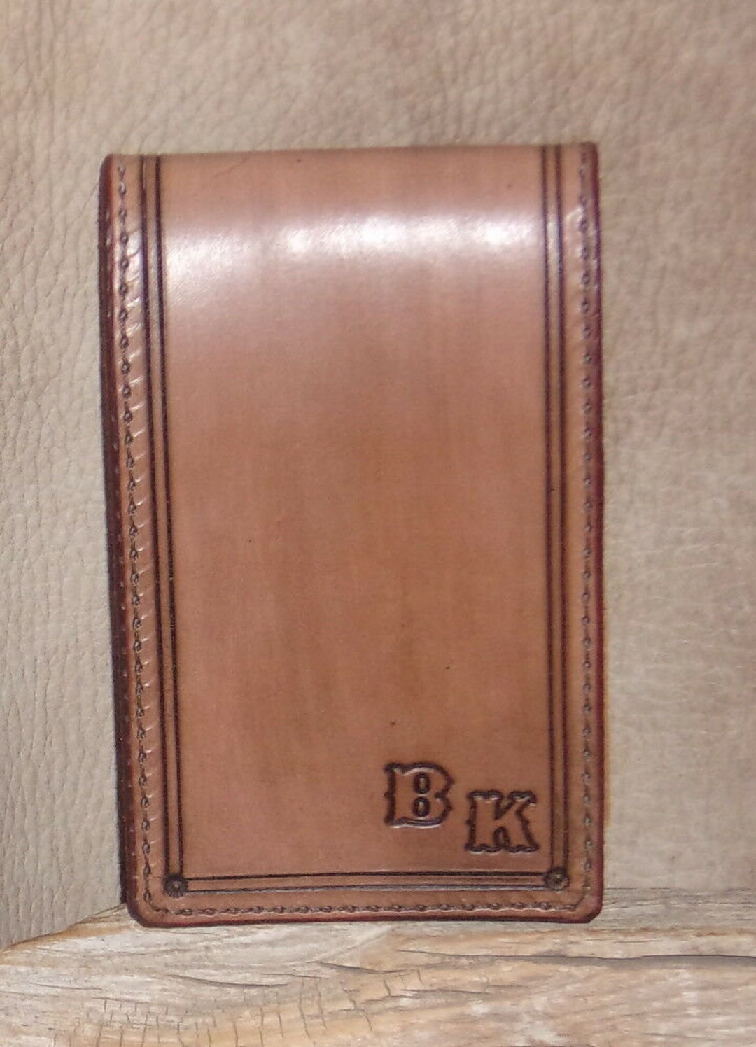 Custom Personalized Leather Memo Pad Holder. G&E Etsy