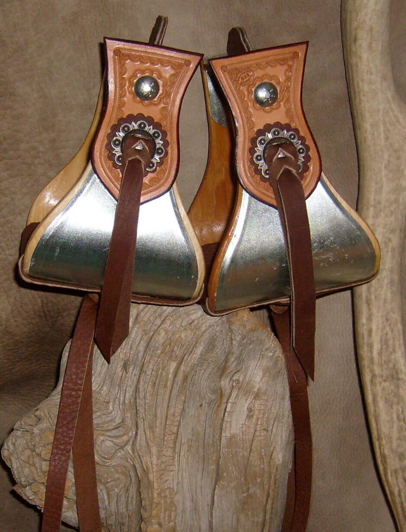 New US Made Wide Bell Stirrups 4 or 5 Wide Metal Etsy