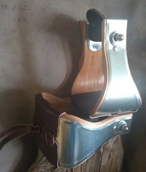 New USA Made 4 inch Bell Stirrups Nice G&E For Saddle 