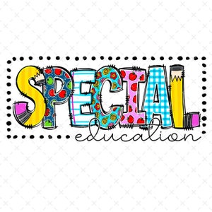 Special Education Ready To Press DTF Transfer, DTF Transfers, Ready To Press DTF Transfers, Direct To Film Transfers