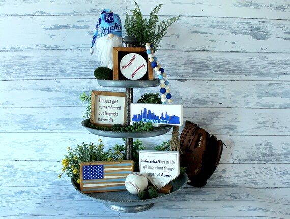 Kansas City Royals Decor Tiered Tray Kc Gnome - Kansas City Royals Home Decor Kansas City Royals Decor Tiered Tray Kc Gnome - Kansas City Royals Home Decor