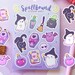 Spellbound Sticker Sheet | Cute for Planners Bullet Journal Notebook or Scrapbook | Halloween / Pastel Goth 