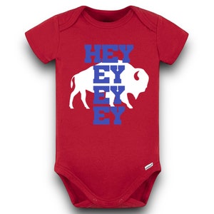 Hey Ey Ey Ey bodysuit | Buffalo bodysuit | Buffalo baby bodysuit | bills baby bodysuit | baby mafia | baby shower gift | bills gift |