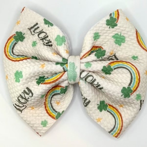 St Patrick’s Day Bow | Baby Girl Bow | Baby Girl Headwrap | Holiday Bows | St Paddy’s Day Baby Bows | Holiday Baby Bows