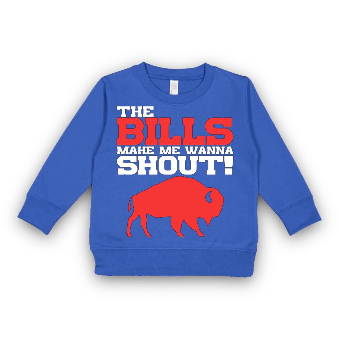 Kids Buffalo Sweatshirt Shout Sweatshirt Buffalo Sweatshirt Etsy