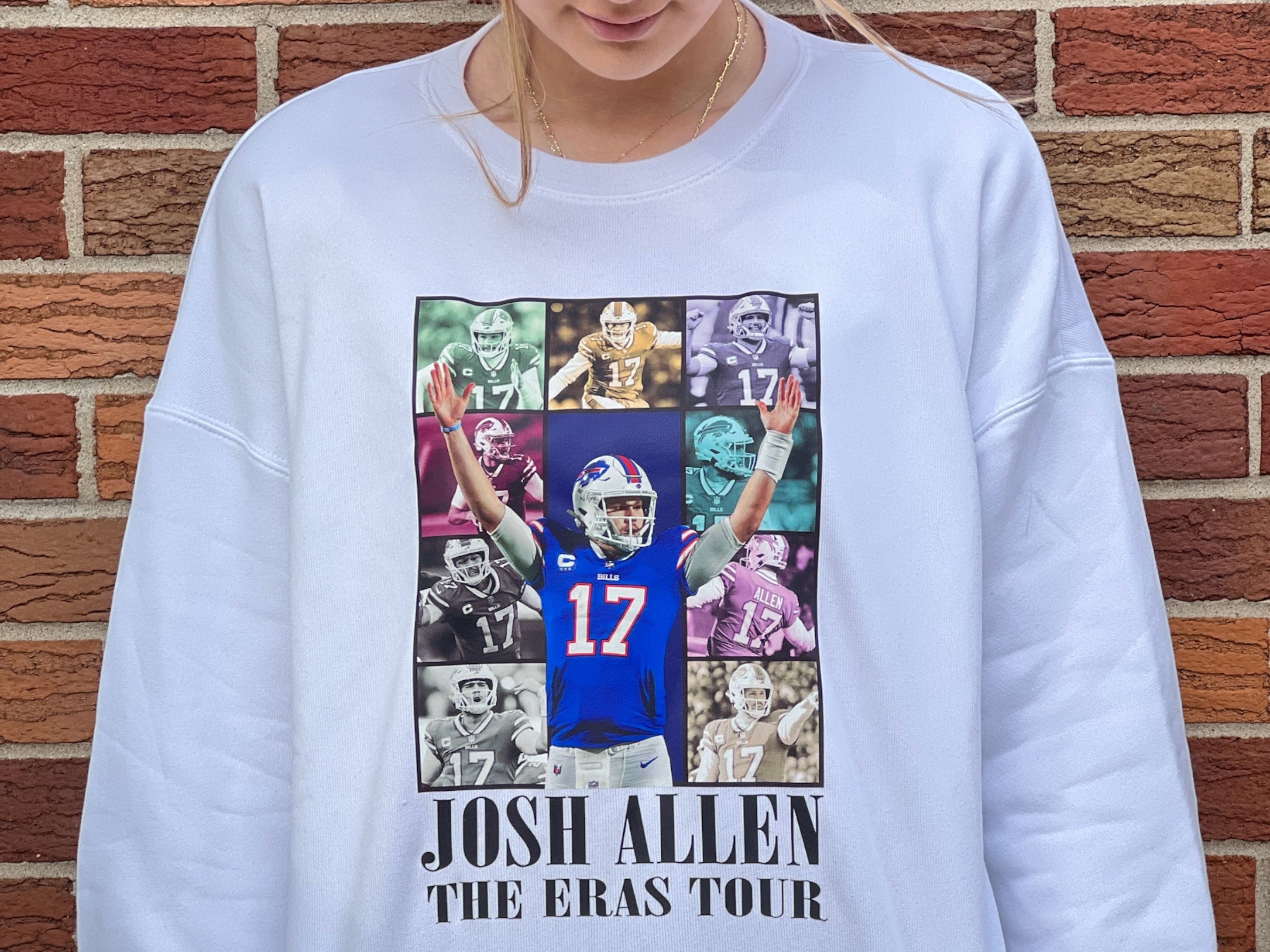 Josh Allen eras tour kid& adult | Josh Allen Crewneck | Buffalo Sweatshirt | Buffalo Unisex Sweatshirt | Buffalo Fan Gift | Buffalo Football