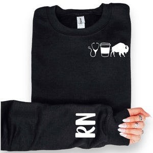 Buffalo Nurse sweatshirt | Nurse sweatshirt | Buffalo sweatshirt | bills sweatshirt | unisex nurse sweatshirt | nurse gifts | nurse shirt |